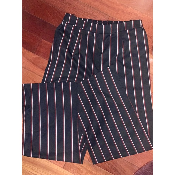 Lottie Moss Pants - Blue striped lottie moss trousers